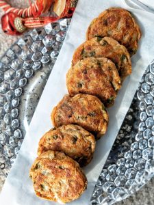 Baked aloo tikki in the oven