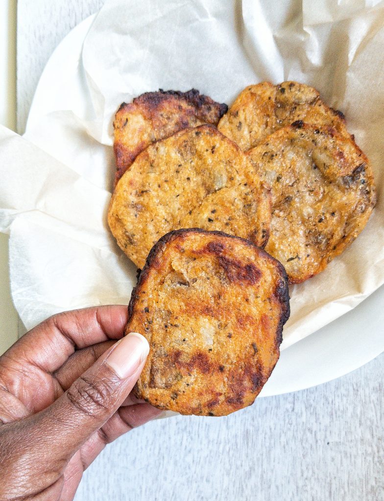 Toaster Oven Potato Cakes Plant Based And Broke