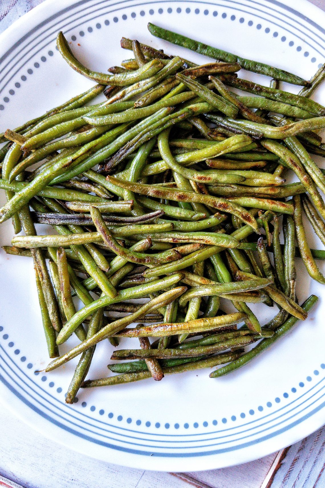 Blistered Green Beans - Plant Based And Broke