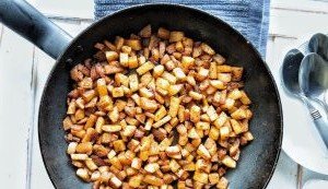 Pan-fried breakfast potatoes or home fries