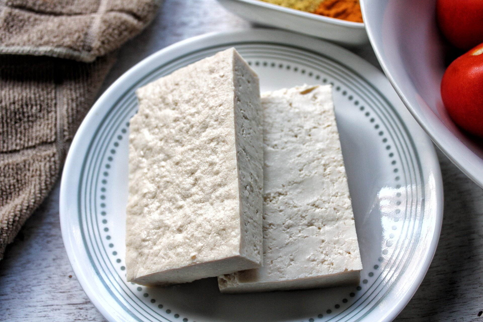 A block of tofu.