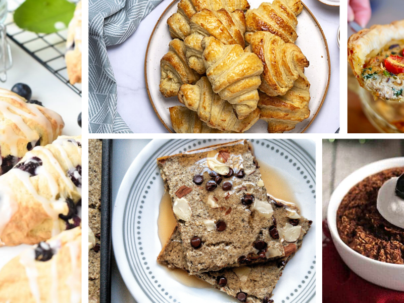 Collage Christmas breakfast