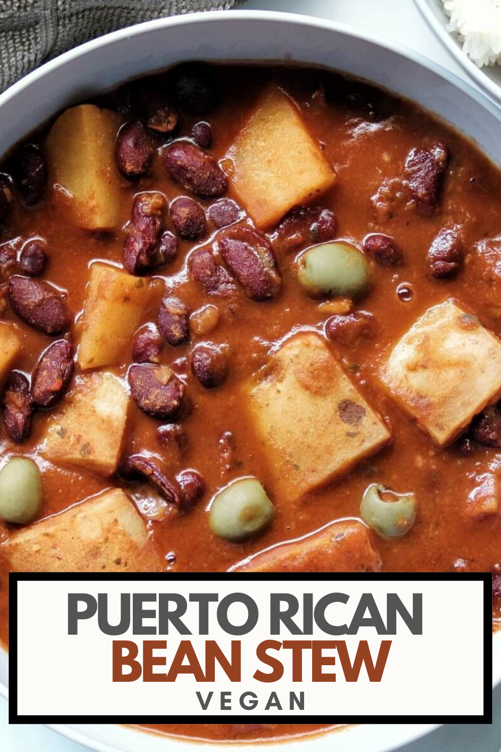 Pinnable for Pinterest. Puerto Rican stew.  