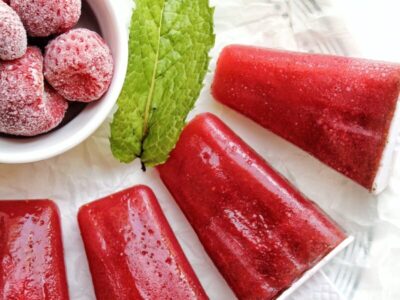 Summer vegan sugar-free popsicles.