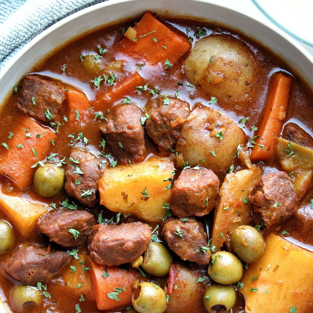 Vegan Beef Stew With A Puerto Rican