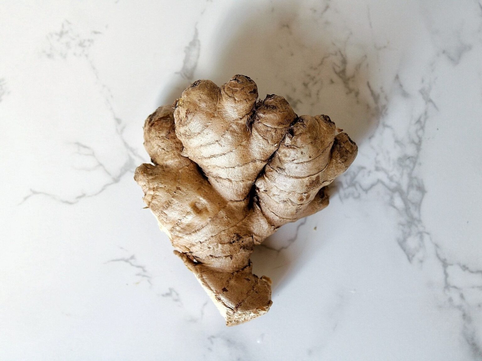 Whole ginger root.