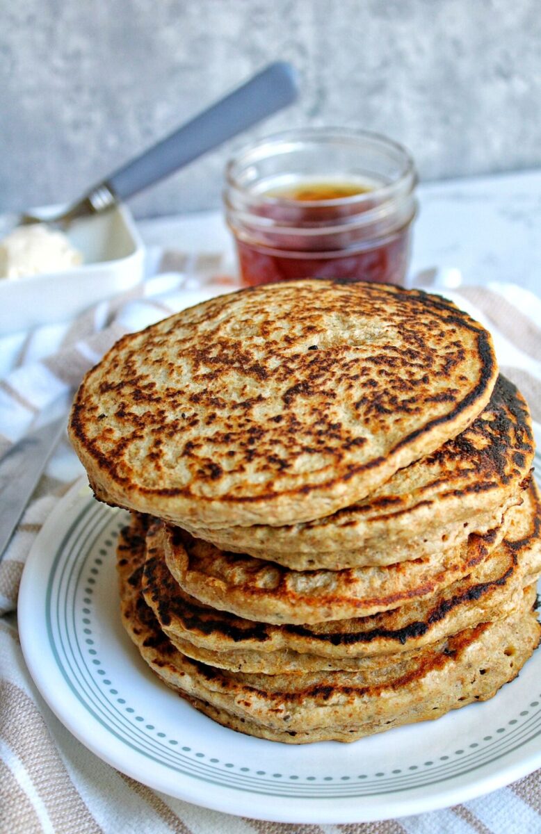 Healthy Oat Bran Pancakes Plant Based And Broke