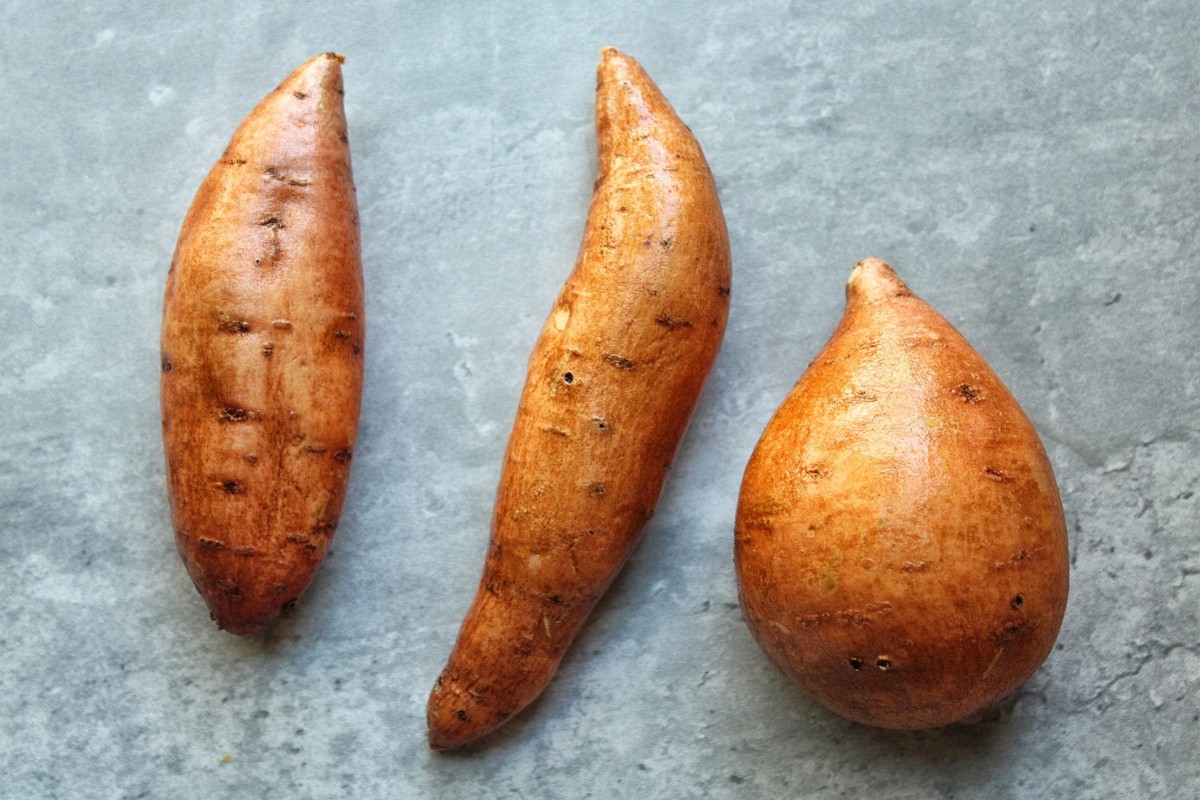 3 sweet potatoes. 